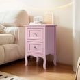 thumbnail image 3 of Ktaxon Set of 2 Nightstand, Side Table Night Table,Pink, 3 of 9