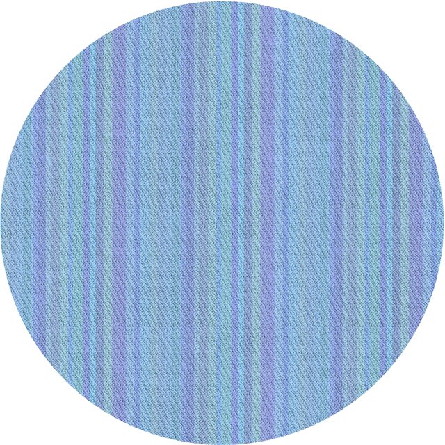 Ahgly Tapis Rond Lavable en Machine Intérieur Jour de Transition Bleu Ciel, 6 Pieds Rond