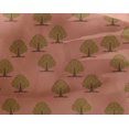 thumbnail image 4 of oneOone Georgette Viscose Peach Fabric Floral & Flying Swan Block Sewing Craft Projects Fabric Prints By Yard 42 Inch Wide, 4 of 4