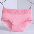 thumbnail image 2 of B91xZ Strings pour Femmes Confort Frais Culottes Garçonnes en Microfibre, Rose TTG, 2 of 3