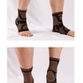 thumbnail image 2 of Ankles Brace Sweat-absorbing Nonslip Sports Sock Elastic Breathable Compression Protective Unisex Gym Injury Recovery Support Black Orange L, 2 of 9