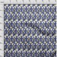 thumbnail image 3 of oneOone Cotton Silk Fabric Tree Style Ikat Print Fabric BTY 42 Inch Wide, 3 of 4
