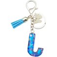 thumbnail image 2 of ORUYROP Initials Letter Keychain Blue Tassel Butterfly Pendant for Women Girls Wallet Backpack Purses, 2 of 3