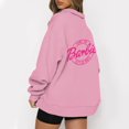 thumbnail image 1 of Mode Décontractée à Manches Longues Imprimé Floral Fermeture Éclair Épaule Extérieure Surdimensionnée Sweat-Shirts Noir S, 1 of 6