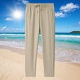 thumbnail image 2 of Plebaso Men's Silk Joggers Pants Drawstring Lightweight Athletic Pants Workout Running Sports Pants, 2 of 4