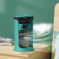 thumbnail image 1 of Iumwxz Small Household Cooler Multi-functional Mini Office Desktop Humidifier USB Portable Conditioning Fan Colorful Night Light Low Noise Wide Grid 1 Pack Green, 1 of 9