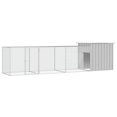 thumbnail image 1 of vidaXL Chicken Cage Grey 400x91x100 cm Galvanised Steel, 1 of 4