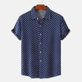 thumbnail image 2 of RKSTN Chemise pour Homme Plage Hawaïenne Décontractée Chemise à Pois Col Rabattu Blouse à Manches Courtes Hauts, 2 of 9