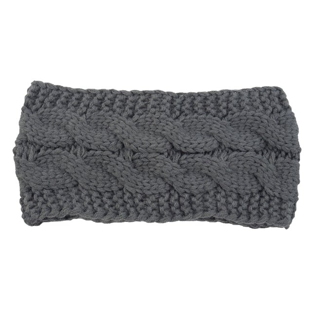 Headbands Autumn Windproof Elastic Head Multicolor Adjustable Wide Ladies comfortable to Ear Muffs Hair Accessories for Girls Dark Gray