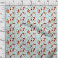 thumbnail image 3 of oneOone Polyester Spandex Sky Blue Fabric Asian Japanese Koi Fish Craft Projects Decor Fabric Printed by The Yard 56 Inch Wide, 3 of 4
