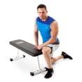 thumbnail image 3 of Marcy Banc Utilitaire Plat pour l'Entraînement de Force à Domicile, Musculation, Blanc, 3 of 5