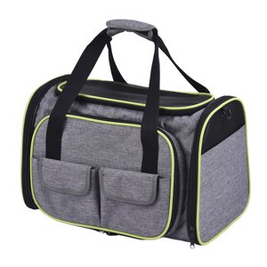 Amdohai Expandable 600D Material Travel Pet Carrier Soft Sided Foldable Pet Dog Cat Carrier Bag
