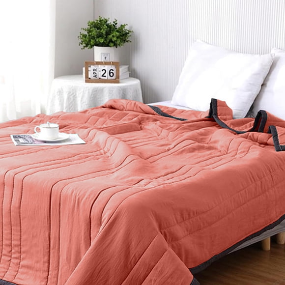 Summer Cooler Quilt For Hot Sleepers And Night Sweats Cooler Comforter Double Sided Cold Effect Blanket Cooler Fiber Ice Blanket For All-Season