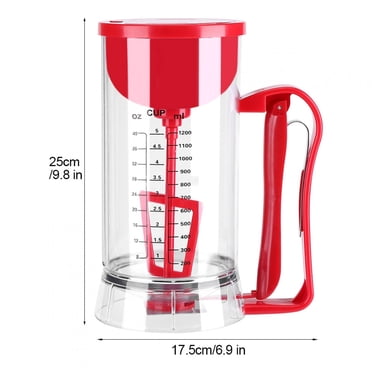 Fugacal Cordless Electric Battery Powered Mixer Dispenser Pancake Cupcake Waffle Batter Maker Machine, Cupcake Batter Dispenser