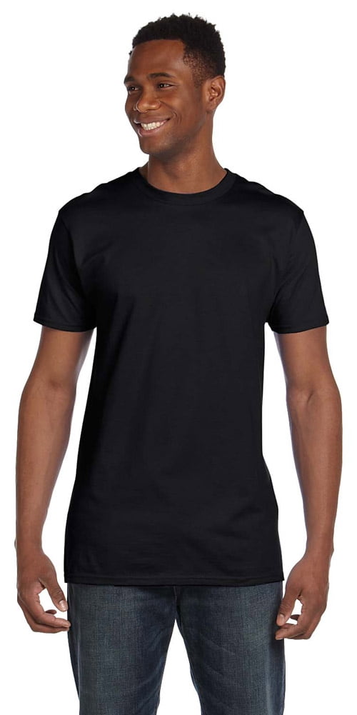 Hanes 4980 Nano Cotton T-Shirt - Black - X-Large