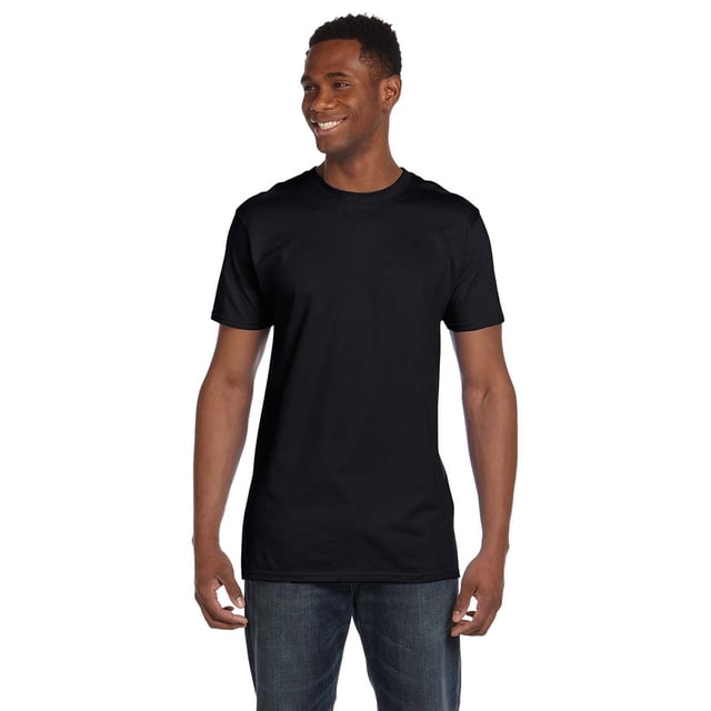 Hanes 4980 Nano Cotton T-Shirt - Black - X-Large
