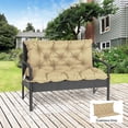 thumbnail image 2 of Outsunny Garden Bench Cushion with Backrest, Non-Slip 2 Seater Soft Pad, 2 of 10