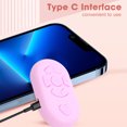 thumbnail image 3 of Portable Phone Remote Control, BT4.0 Connection, 200MAH, Type C Charge, 32.8FT Remote Selfie, Fast Forward And Backward, Volume Adjustable, Phone Remote Shutter, 3 of 8