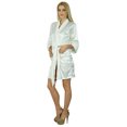 thumbnail image 3 of Bimba Robe Courte en Satin pour Femmes Ceinture en Velours Préparation Robe de Demoiselle d'Honneur Couverture, 3 of 8