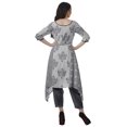 thumbnail image 4 of Moomaya Kurti 2 Pcs avec Pantalon pour Femmes Santoon Manches 3/4 Tenue de Fête Vêtements, 4 of 6