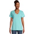 thumbnail image 1 of Hanes Womens ComfortWash V-Neck Tee, XL, Mint, 1 of 1