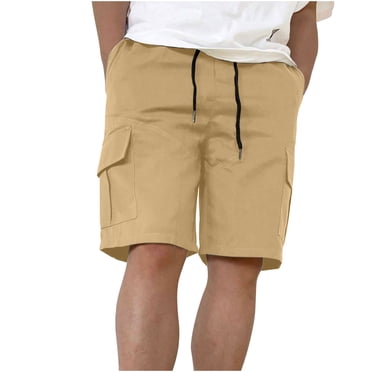 TopLLC Mens Shorts, Mens Pants Shorts Men's Casual Solid Color Casual Drawstring Pockets Elastic Sports Shorts