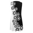 thumbnail image 3 of Kcodviy Robe Décontractée d'Été Sans Manches pour Femmes, Robe Décontractée pour Femmes à Imprimé Floral, Ample, de Plage, Mi-Longue, Mini-Robe, Robe Décontractée d'Été pour Femmes, Petite, Maxi, Robes en Coton pour Femmes, Été Décontracté, 3 of 4