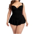 thumbnail image 1 of Womens Printed Oversized O Ne Piece Swimsuit With Exposed Navel0 Oversized Swimsuit, 1 of 1