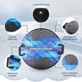 thumbnail image 3 of Slippery Racer Downhill Zeus Kids Foam Saucer Disc Snow Sled with Handles, 3 of 8