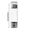 thumbnail image 3 of Boovnll Water Bottles, Portable Hydrogen Water Generator Technology Rechargeable Portable Glass Hydrogen Water Generator Bottle with Hydrogen Absorption Tube, Water Bottle, 3 of 9