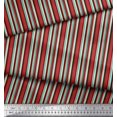 thumbnail image 3 of Soimoi Brown polyester Crepe Fabric Stripe & Paisley Decor Fabric Printed Yard 42 Inch Wide, 3 of 3