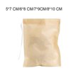 thumbnail image 2 of 300 Pieces Teabags Drawstring Filter Bags Strainer Infuser Pouch Penetration Seal Tea Bag Powder Spices Teaware 8*10 CM, 2 of 9