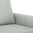 thumbnail image 3 of vidaXL 2 Piece Sofa Set with Cushions Light Grey Velvet, 3 of 4