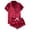 #01Wine, variant on yoeyez Silk Pajamas for Women 2-Piece Sleepwear Loungewear Short Sleeve Button-Down Pj Set With Pockets Womens Pajama Sets Shorts Sleepwear Pink M