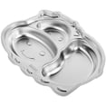thumbnail image 1 of EIGTHTAILToddler Plate Divided Stainless Steel Baby Plate Kids Stainless Steel Plate Food Divided Plate for Toddlers Baby Food Container, 1 of 8