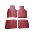thumbnail image 1 of Maytalsory 4 Pcs Tapis de Sol pour Voiture Doublure Automobile Tapis Lavable Réutilisable Rouge Vin, 1 of 6