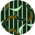thumbnail image 1 of Ahgly Tapis d'Intérieur Lavable en Machine Carré Vert, 3 Pieds Carré, 1 of 7