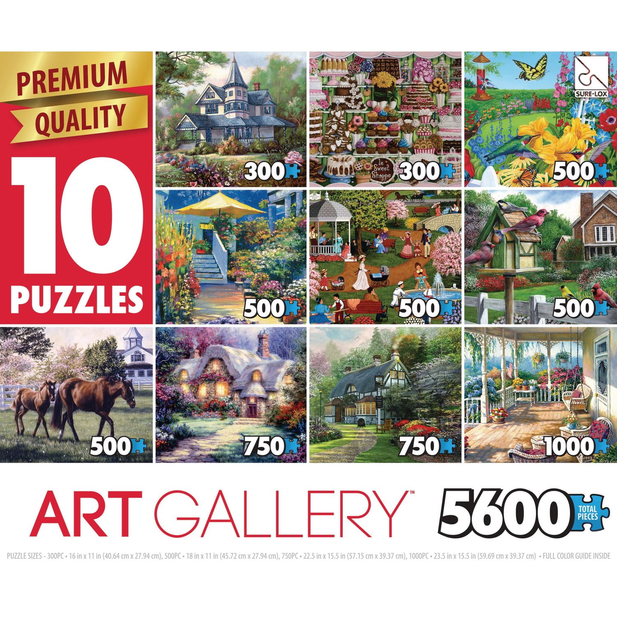 Sure-Lox Art Gallery 10-in-1 Deluxe Puzzle Pack - Walmart.ca