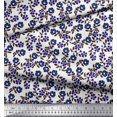thumbnail image 3 of Soimoi Silk Fabric Leaves & Floral Block Print Sewing Fabric Yard 42 Inch Wide, 3 of 3
