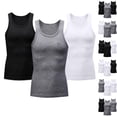 thumbnail image 1 of Aboser 3 Pack Men's Workout Muscle Tank Tops Sleeveless Quick Dry Gym Shirts Stretch Slim Fit Basic Tees Big and Tall Men Performance Quick Dry Tank Top, 1 of 7