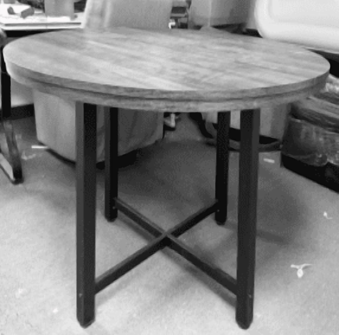 Round Dining Table for 4, 47 Inches Dining Room Table, Wooden Kitchen Table with 4 Legs, Small Dining Table for Small Space,Circle Dinner Table, Circle Kitchen Table for Dining Room