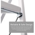 thumbnail image 3 of WAYPLUS 330lb Capacity 3 Step Steel Ladder, Folding Portable Step Stool w/ Non-Slip Feet, Rubber Pads, 3 of 7