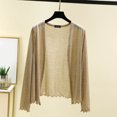 thumbnail image 2 of Womens Lightweight Summer Cardigan Rash Guard Long Sleeve Cover Up Open Front Wrap Cover Up Loungwear Sun Shawl, 2 of 7