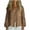 Brown, variant on Ltctricy Women's Cotton Linen Tops Lantern Long Sleeve V Neck Pleated Button down Shirts Loose Fit Casual Blouses with Pocket