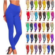 DDAPJ pyju Womens High Waisted Leggings Buttery Soft Stretchy Tummy Control Workout Yoga Running Pants Ankle Length Casual Milk Silk Leggings Deals of Today leggings para mujer Mint Blue L