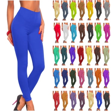 DDAPJ pyju Womens High Waisted Leggings Buttery Soft Stretchy Tummy Control Workout Yoga Running Pants Ankle Length Casual Milk Silk Leggings Deals of Today leggings para mujer Mint Blue L