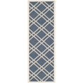 thumbnail image 1 of Safavieh Courtyard Navy Indoor Outdoor Rug - Runner 2'3" x 6'7", 1 of 5