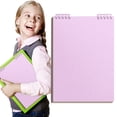 thumbnail image 1 of AKEGAMN Clearance! Top Bound Notebook 3 Color A5 Size Thick Plastic Hardcover 8mm Ruled Paper 60 Sheets (120 Pages) Journal For School And Size: A5 size, (21 cm x 14 cm), 8 mm ruled pages Colors: 4, 1 of 9