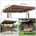 thumbnail image 4 of pitrice Waterproof Swing Canopy Awning Kit Outdoor Garden Swing Chair Cover Brown, 4 of 9