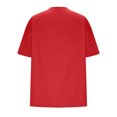 thumbnail image 4 of Plebaso T-Shirts Surdimensionnés pour Femmes 2025 Manches Courtes Hauts Amples Col Rond Décontracté Uni T-Shirts Basiques pour Femmes, 4 of 5